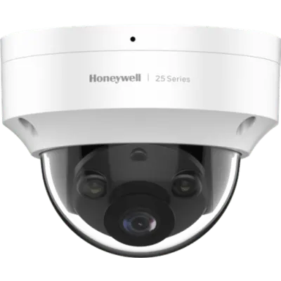 Domo IP 2 Megapixel / Lente 2.8 mm / Micrófono Integrado / SMD / Color 24/7 / Dual Light (30 mts IR + 15 mts Luz Blanca) / IP66 / IK10 / PoE / NDAA / Serie 25