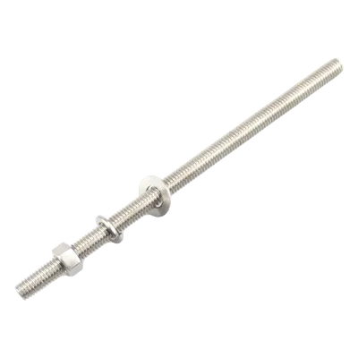 Kit de Varillas Roscadas / Acero Inoxidable 304 / 3/8-16 UNC x 8 in (203 mm) / 10 Piezas con Tuercas y Arandelas
