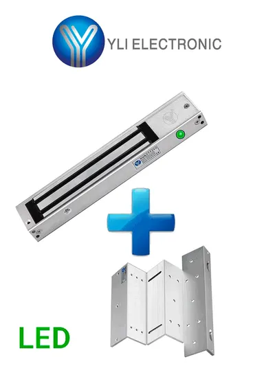 Cerradura magnética YLI YM-280NLED con soporte ZL de 280 kg