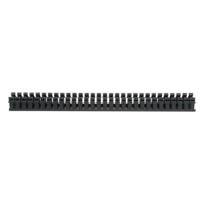 Canaleta ranurada PANDUIT H2X2BL6 de PVC negro y base tipo H
