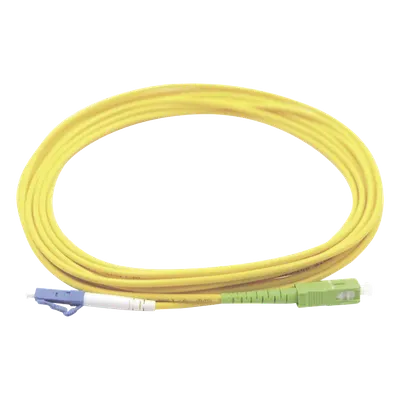 Jumper de Fibra Óptica / Monomodo OS1/OS2 / LC/UPC-SC/APC / Simplex / 3 m (9.84 pies) / PVC Amarillo