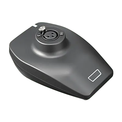 Transmisor de Micrófono de Mesa / Conector XLR-F para Gooseneck / Batería Ion-Litio 12h / USB-C / AES128 / 10-20 Canales / 2.4 GHz