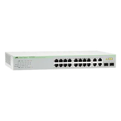 Switch WebSmart / 16 Puertos 10/100 Mbps / 2 Puertos Gigabit RJ45 / 2 SFP Combo / 11.2 Gbps / 1U Rack 19"