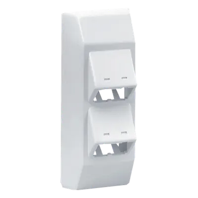 Soporte PANDUIT T45HDBIW de 4 puertos Mini-Com para canaleta T45