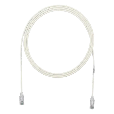 Cable de Parcheo Cat6 / UTP 28AWG / Diámetro 3.8 mm / 5.18 m (17 ft) / PoE 802.3bt / RJ50 50μ Oro