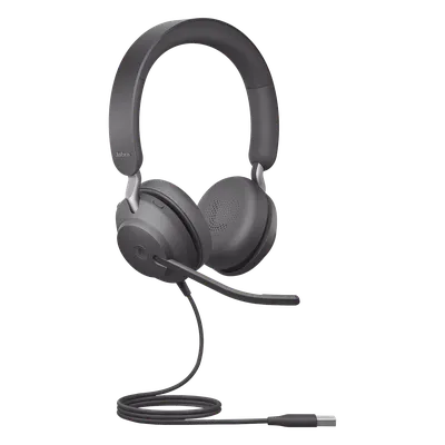 Jabra Jabra Evolve 2 40SE, Auricular stereo versión MS con aislamiento de ruido, conexión USB-A y indicador de ocupado (Busylight) (24189-999-999) 