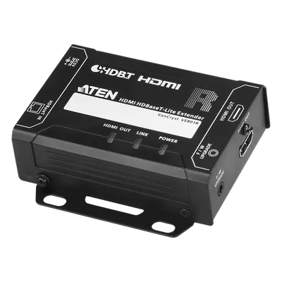 Receptor HDMI HDBaseT-Lite / 4K@40m Cat 5e/6 (131 pies) / 4K@70m Cat 6a (230 pies) / 1080p@70m Cat 6a (230 pies) / HDBaseT Clase B
