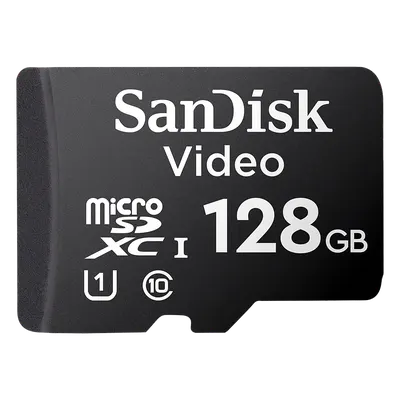 Tarjeta microSDXC SanDisk SDSDQAS4-128G-BP de 128 GB para videovigilancia