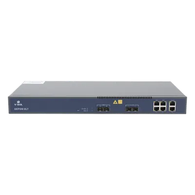 OLT / 2 Puertos EPON / 6 Puertos Uplink / 128 ONUs / 20 km / 1.244 Gbps / Rack 1U