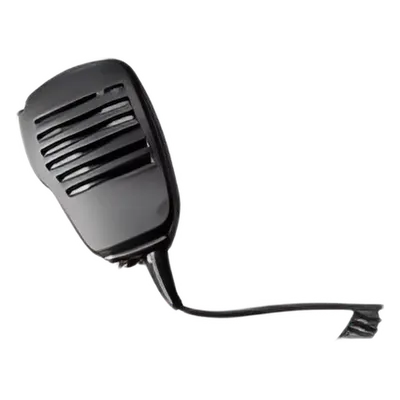 Micrófono-Bocina / Ultraligero / Entrada 3.5 mm / Cable Kevlar 40 kg / PTT Táctil / Clip Rotativo