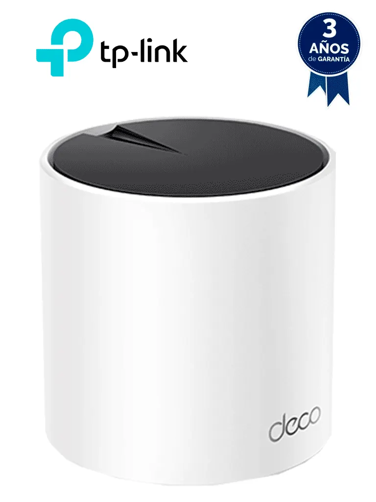 TP-LINK DECO X55(1-pack) - Router MESH para hogar de doble banda Wi-Fi 6 AX3000 Mbps con 3 puertos Gigabit WAN/LAN, 2 antenas internas, administración en la app Deco (iOS, Android) y protección HomeShield.