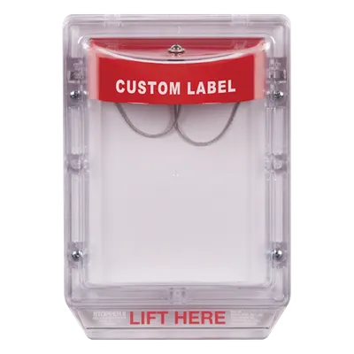 Cubierta Protectora de Policarbonato / Con Bocina 95-105 dB / Montaje Empotrado / 6.2 x 5.0 x 5.2 in / Etiqueta Personalizable