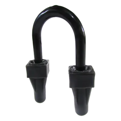 Abrazadera U / Pata Larga / Recubrimiento PVC 40 mils / Tubo 3/4" (19 mm) / Acero Galvanizado / UL 203 / NEMA RN-1 / IK09
