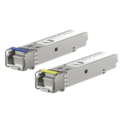 UFiber Módulo SFP, transceptor MiniGibic MonoModo 1.25 Gbps, distancia 3km, un conector LC, incluye 2 tranceptores