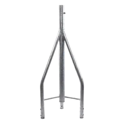 Tramo de Remate para Torre / Acero ASTM A36 / Galvanizado por Inmersión en Caliente / 3 Opresores para Pararrayos / Longitud 350 mm (1.15 ft) / Tolerancia ±1 mm