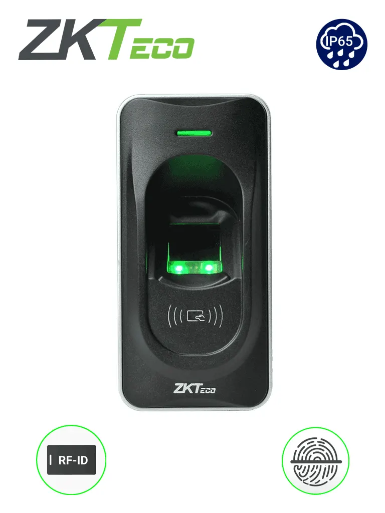 Lector biométrico ZKTeco FR1200 para huella y tarjeta ID