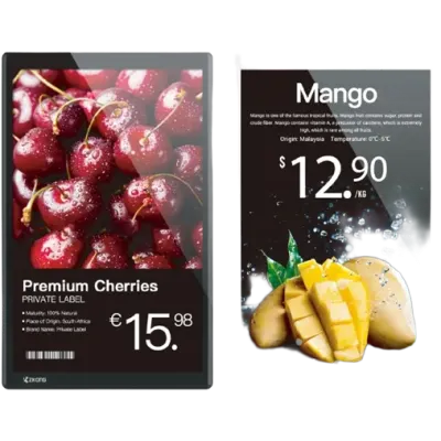 Pantalla LCD Digital Signage / 15.6" Full HD / Doble Cara / Wi-Fi 2.4G + NFC / Actualización 0.1s / IP6X / 30,000+ Horas