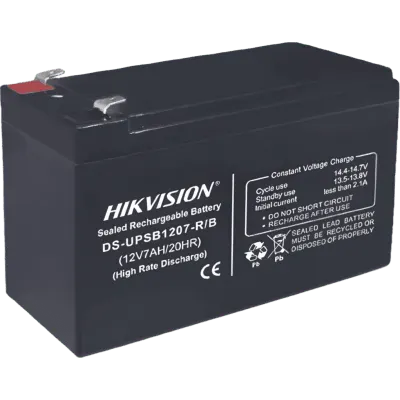 Batería de plomo ácido HIKVISION DS-UPSB1207-R/B de 12 V y 7 Ah