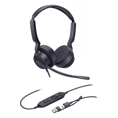 Auriculares binaurales Yealink UH42 Dual Teams con USB-C