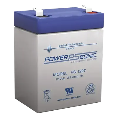 Batería de Respaldo AGM/VRLA / 12V 2.9Ah / Terminales F1 / 5 Años Vida Útil / Construcción a Prueba de Derrames / Reconocida UL