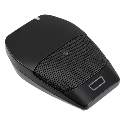 Transmisor de Micrófono de Superficie Inalámbrico / UHF / Rango 100 m (328 ft) / Patrón Polar Seleccionable Omnidireccional y Cardioide / Batería Recargable