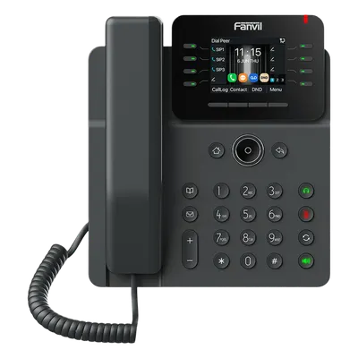 Teléfono IP empresarial FANVIL V62G con 12 líneas SIP y PoE