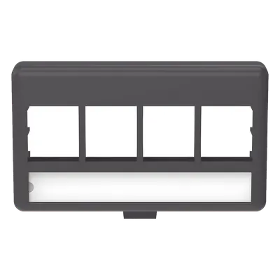 Placa modular PANDUIT NK4MFLBL para 4 módulos Keystone