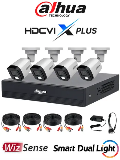 Kit de videovigilancia Dahua DH-KIT/XVR1B04-I/T con 4 cámaras 1080p