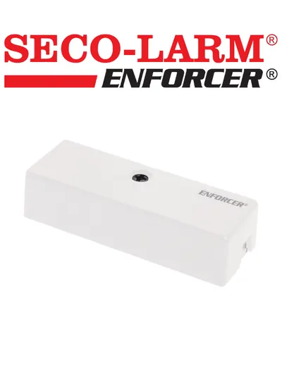 Seco-Larm SS040QW - Detector Mini de vibraciones para circuitos cerrados para proteger paredes, ventanas y techos / Compatibles paneles DSC, Bosch, Risco /