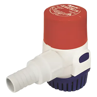 Bomba Sumergible Automática / 1100 GPH / 12 VDC / Descarga 2 m (6.6 ft) / Conexiones 25 mm y 28 mm / 3.7 A