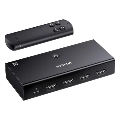 Conmutador HDMI / 3 Entradas a 1 Salida / 4K@60Hz / HDR / 3D / Dolby Atmos / HDCP 2.2 / HDMI 2.0 / Control Remoto