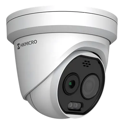 Cámara turret térmica Hikvision HM-TD1228T-2/G1/T3A de 5 MP