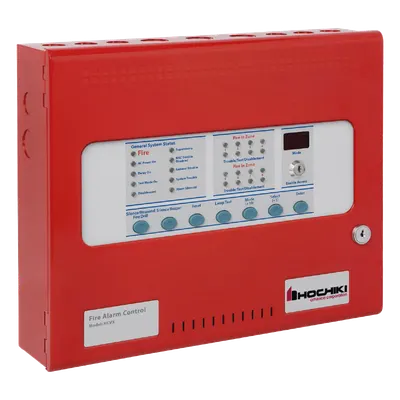 Panel de Detección de Incendio HOCHIKI HCVX-8R, 8 Zonas y Fuente Integrada