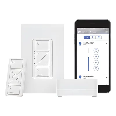 Kit de Iluminación Inteligente / Hub Pro / Atenuador 150 W LED / Control Remoto Pico / Sin Neutro / HomeKit, Alexa, Google Assistant