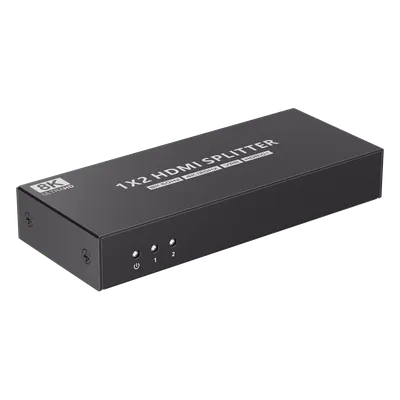 Splitter HDMI 1x2 EPCOM TITANIUM TT312-8K con resolución 8K