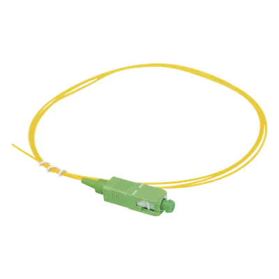 Pigtail de Fibra Óptica / SC/APC / Monomodo G.652D / Simplex / 1 m (3.28 ft) / Tight Buffer 900 µm