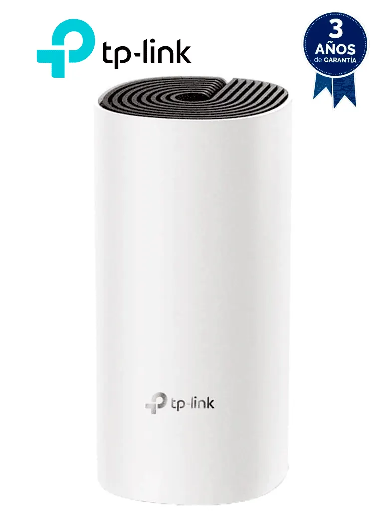 TP-LINK Deco E4(1-pack) - Router inalámbrico mesh para hogar dedoble banda AC 1200, con 2 puertos 10/100 Mbps y compatible con Alexa.