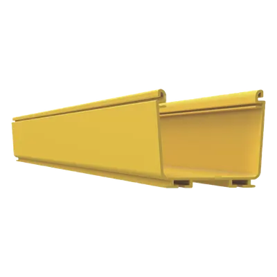 Canaleta FiberRunner™ 4X4, de PVC Rígido, Color Amarillo, 2 m de Largo