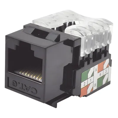 Módulo jack keystone LINKEDPRO LP-KJ-601-BK Cat6 negro