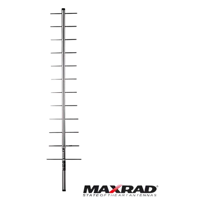 Antena Base Direccional Yagi / 12 Elementos / 450-470 MHz / 14.3 dBi / UHF o N Hembra / Resistencia Viento 100 mph (161 km/h)
