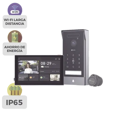 Videoportero inteligente EZVIZ HP7 Pro 4K con monitor táctil de 8 pulgadas