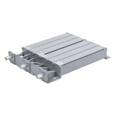 Duplexer SYSCOM en UHF, 6 Cav. 440-470 MHz, 50 Watt, 5 MHz Sep. Rechazo de Banda, BNC Hembras.
