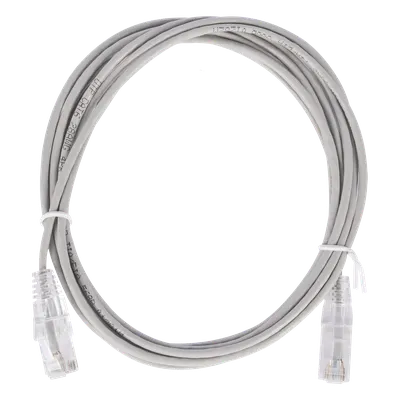 Cable de parcheo LINKEDPRO LP-UT6-200-GY28 Cat6 slim de 2 m