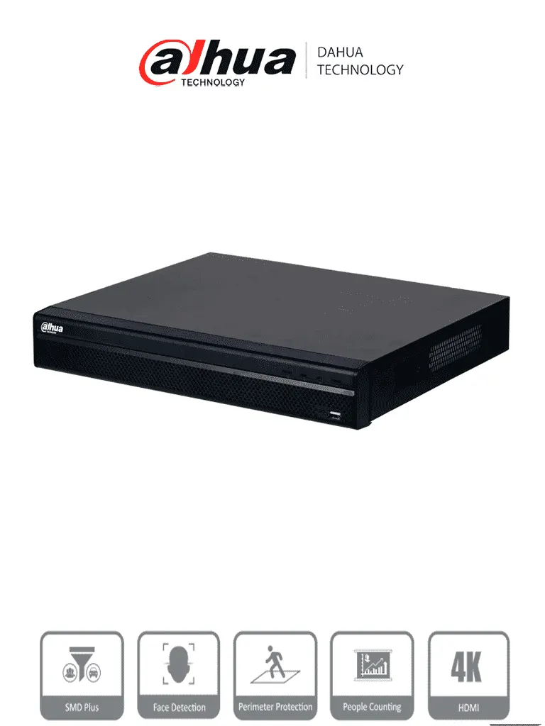 NVR Dahua DHI-NVR4216-4KS3 de 16 canales IP y grabación 4K