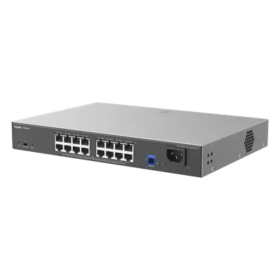 ONU/Switch PoE+ híbrido RUIJIE RG-NBF2100S-16GT1SC-P de 16 puertos