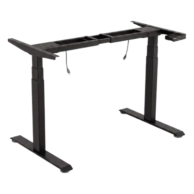 Base de Escritorio Motorizado Profesional / Altura Ajustable 60-125cm / Estructura Estable / Funcionamiento Suave / 3 Preset de Posiciones / Color Negro / Soporta hasta 100Kg de carga 