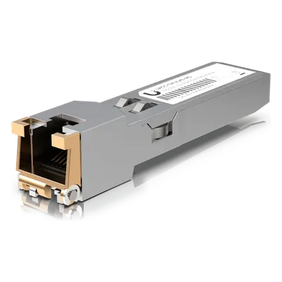 Transceptor SFP+ a RJ45 UBIQUITI UACC-CM-RJ45-MG de hasta 10 Gbps