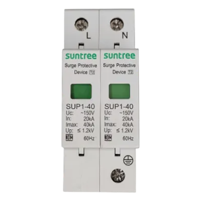 Supresor de Picos Transitorios / 230 Vca / 2 Polos / Tiempo de Respuesta <20 ns / Clase II / Riel DIN 35 mm / -40°C a +80°C