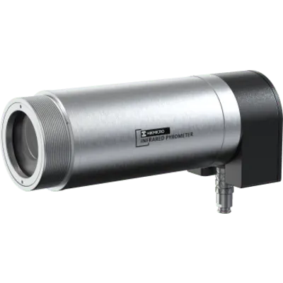 Pirómetro Industrial IP / Alta Temperatura 500 °C a 1800 °C / Precisión ±0.3% / D:S 100:1 / IP65 / Pantalla OLED 2.4" / Salida 4-20 mA y RS485 / Laser, Visor y Ocular