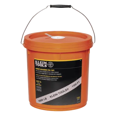 Cinta de Tracción Plana Prelubricada / 396 m (1300 pies) / Resistencia 816 kg / Cubeta con Tapa